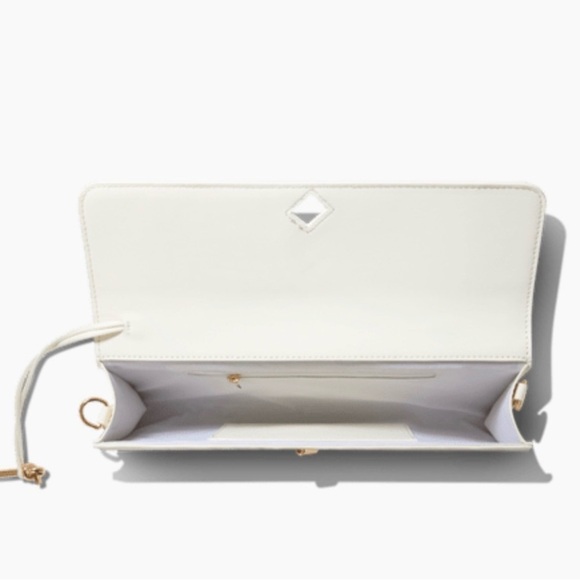 Few Moda East West Clutch with Crossbody Strap (Cream) - Picture 3 of 8